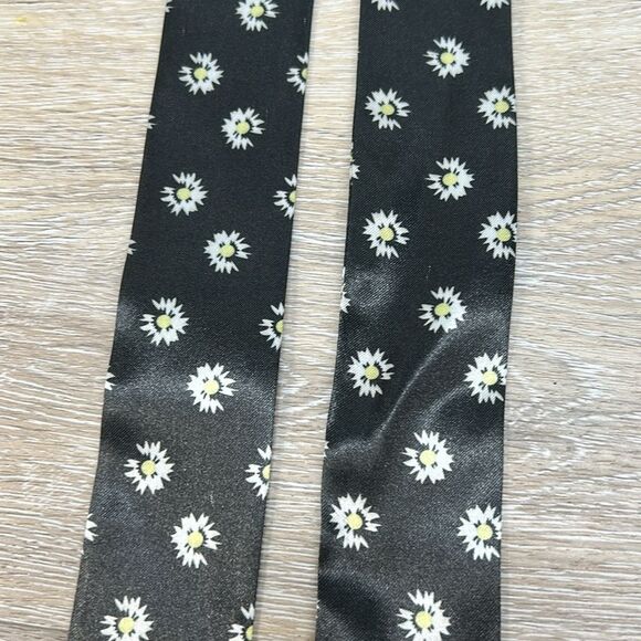 Black floral purse bag twilly - Picture 2 of 2